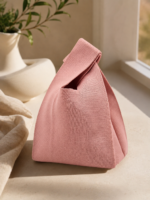 حقيبة يد محبوكة وردية – تصميم Vest Bag كاجوال - الصورة 5