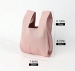 حقيبة يد محبوكة وردية – تصميم Vest Bag كاجوال - الصورة 2